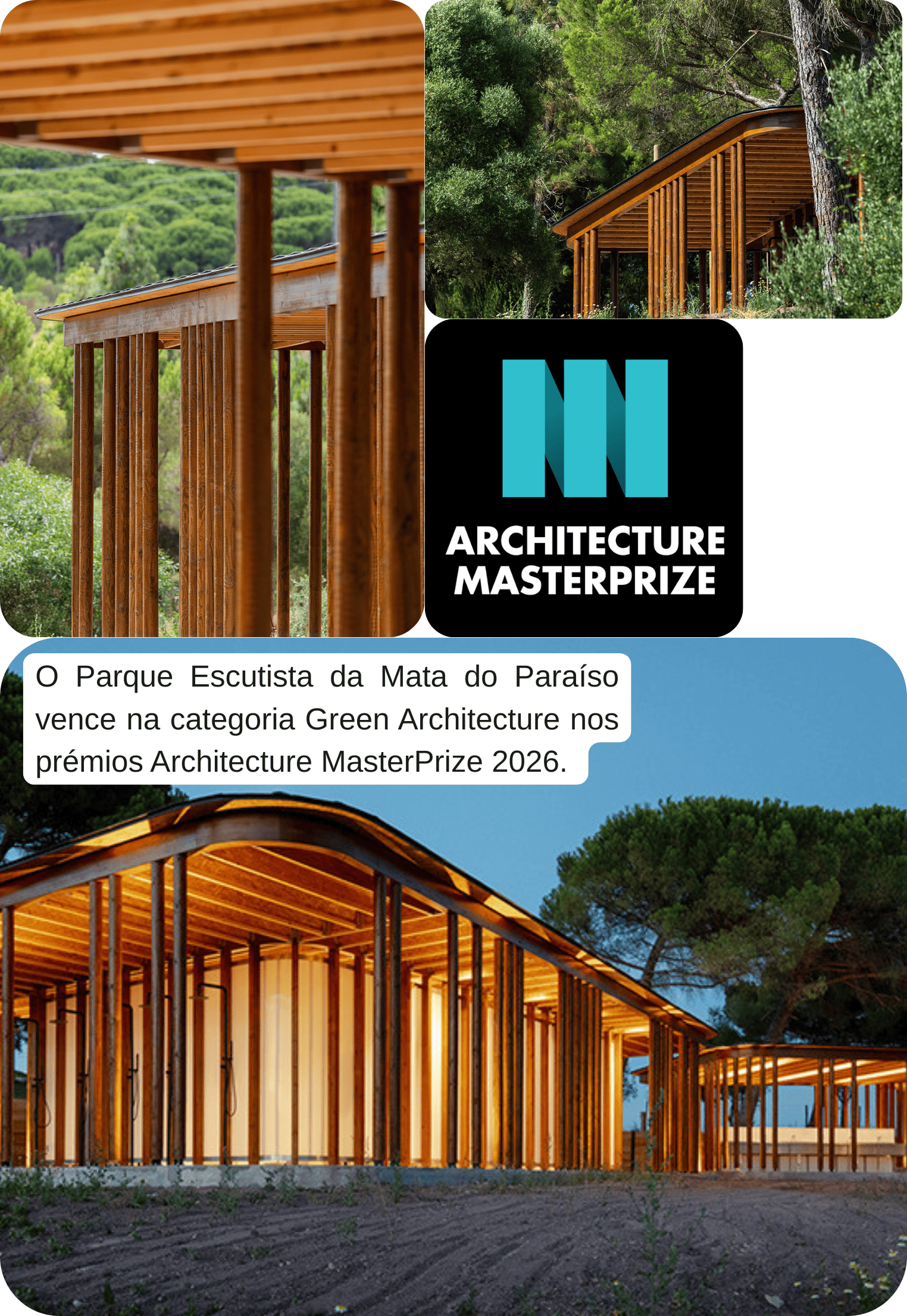 Parque Escu(o)tista da Mata do Paraíso, projeto da Plano Humano Arquitectos